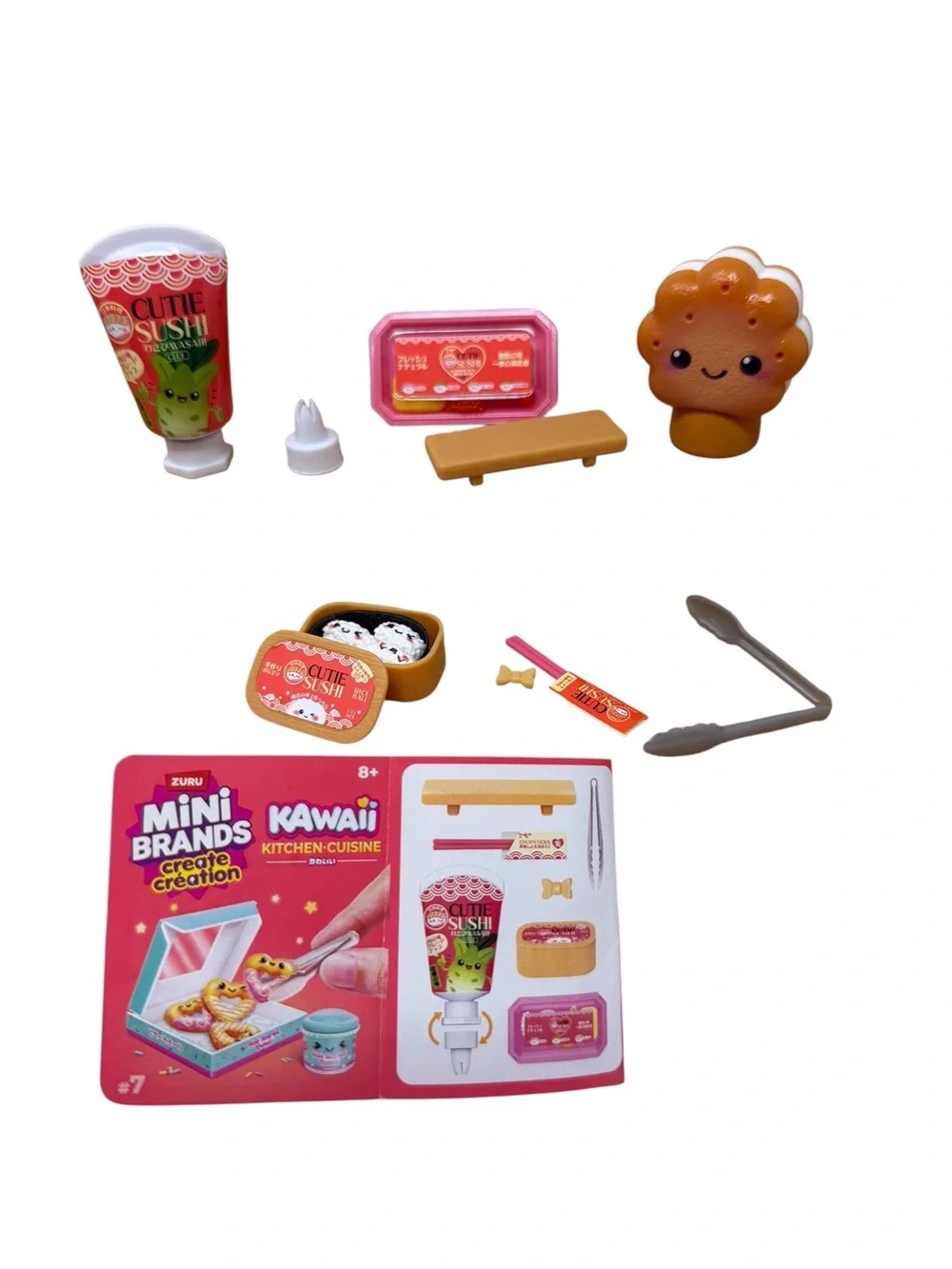 ZURU Mini Brands Create Creation Kawaii Kitchen Cuisine Cutie Sushi New Open Bal